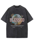 Washed out BLESSED tee